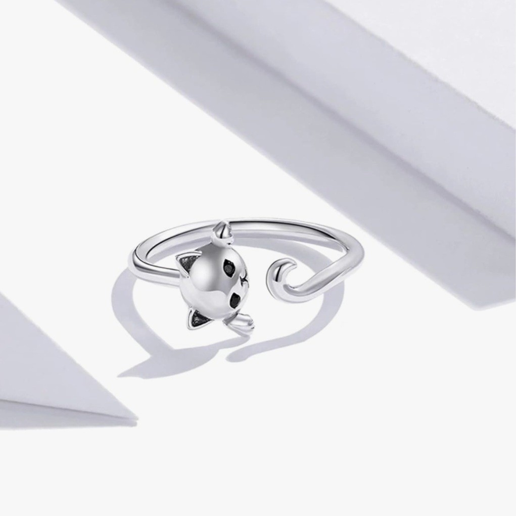 Cat Shape Adjustable Ring for Women Girls Gift UK Seller Fast Free Delivery NEW