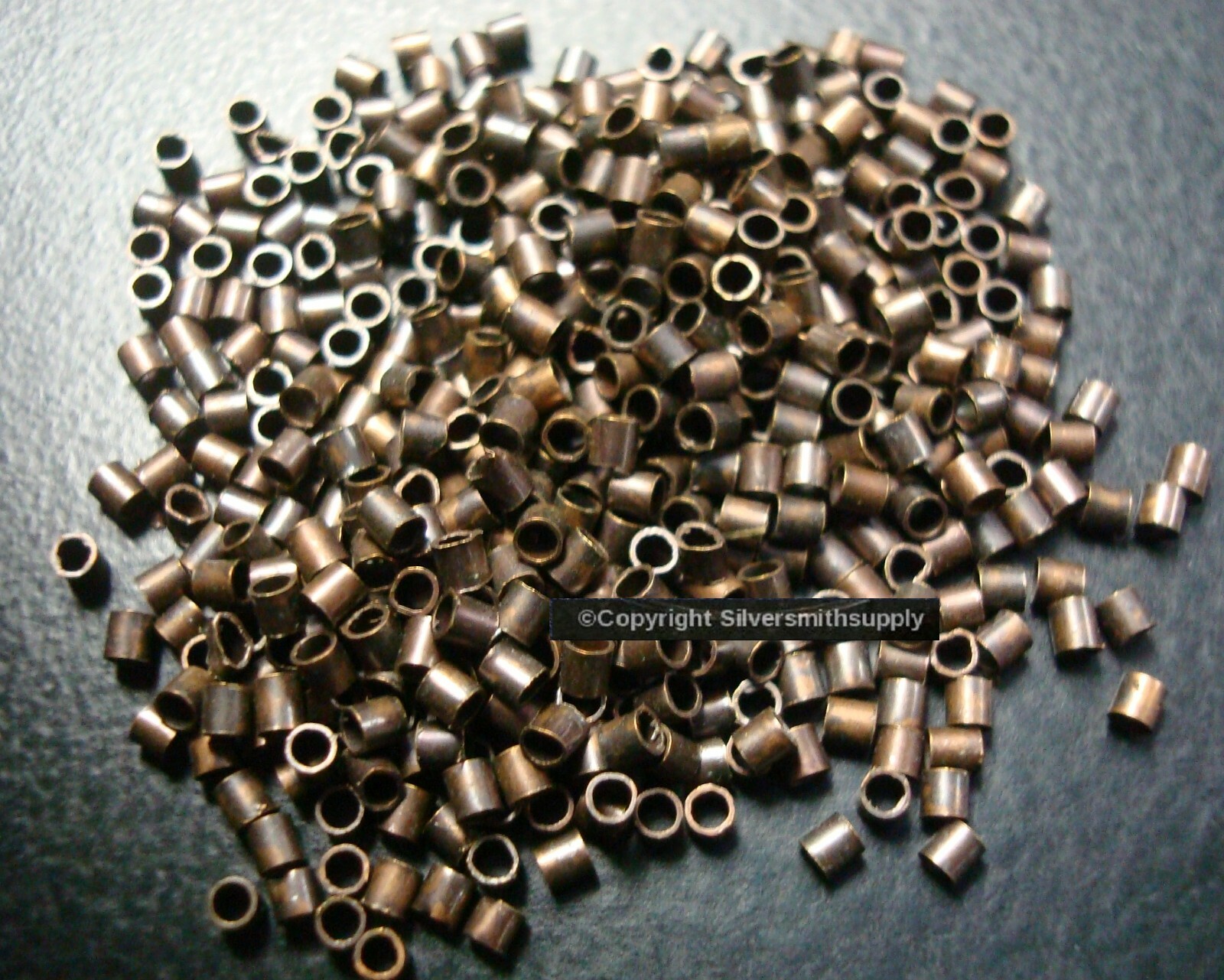 Crimp Beads SM Ant Copper pl 1.2x1mm 500 tube crimp beads attach clasps FPS127B