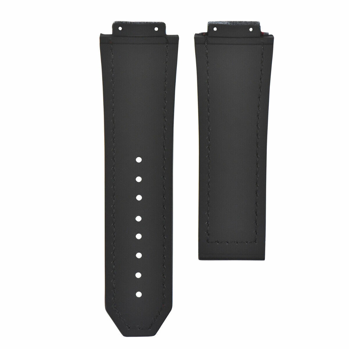 28MM LEATHER BAND STRAP FOR 48MM HUBLOT BIG BANG CERAMIC F1 KING POWER BLACK