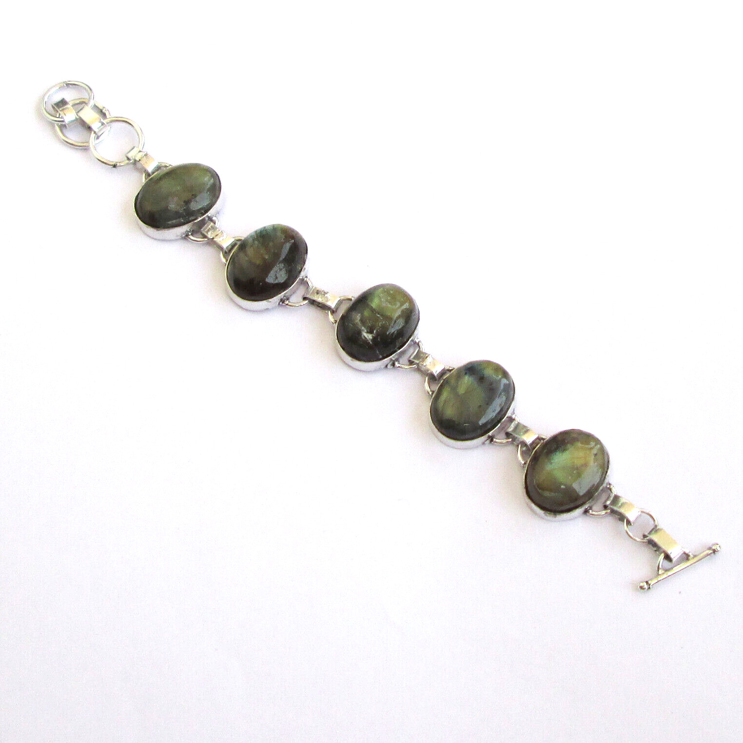 Labradorite gemstone jewellery handmade silver plated bracelet Jaipur jewelry