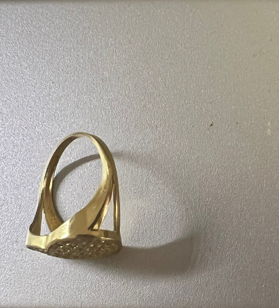 GoLD heart love ring 10k solid cz fine jewel gift 7.5 5 5.5 6 6.5 7 8 8.5 9 9.5