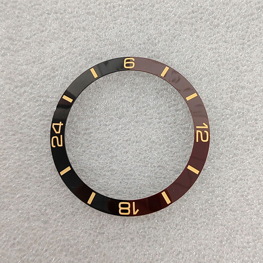 38MM Two-color Bevelled Ceramic Bezel Watch Insert Ring Inside Diameter 30.5MM