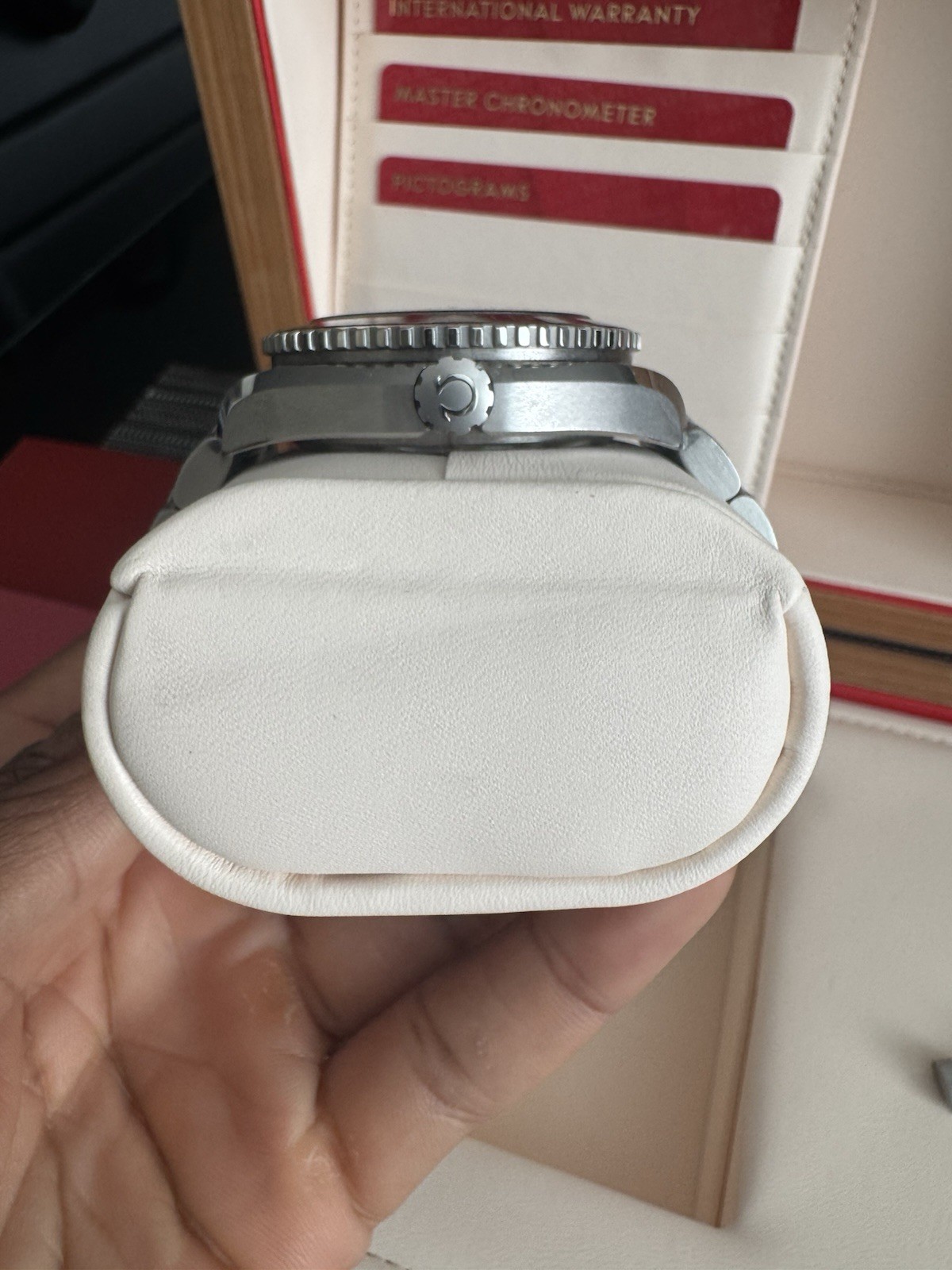OMEGA Seamaster Planet Ocean 39.5mm 600m Auto Black Dial Date Box Papers