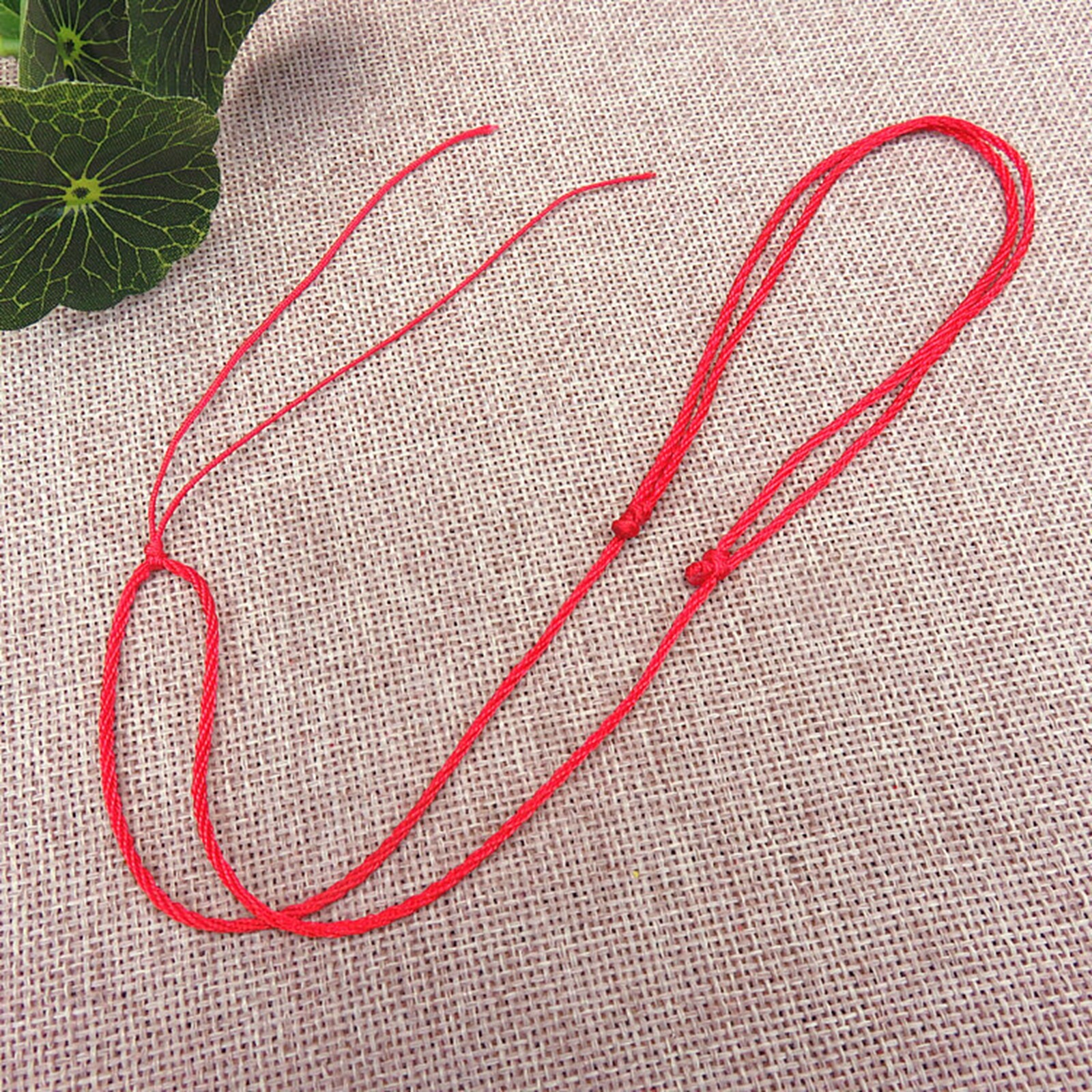 Chinese Silk Thread Hand Knotted Cord String Pendant Necklace Adjustable
