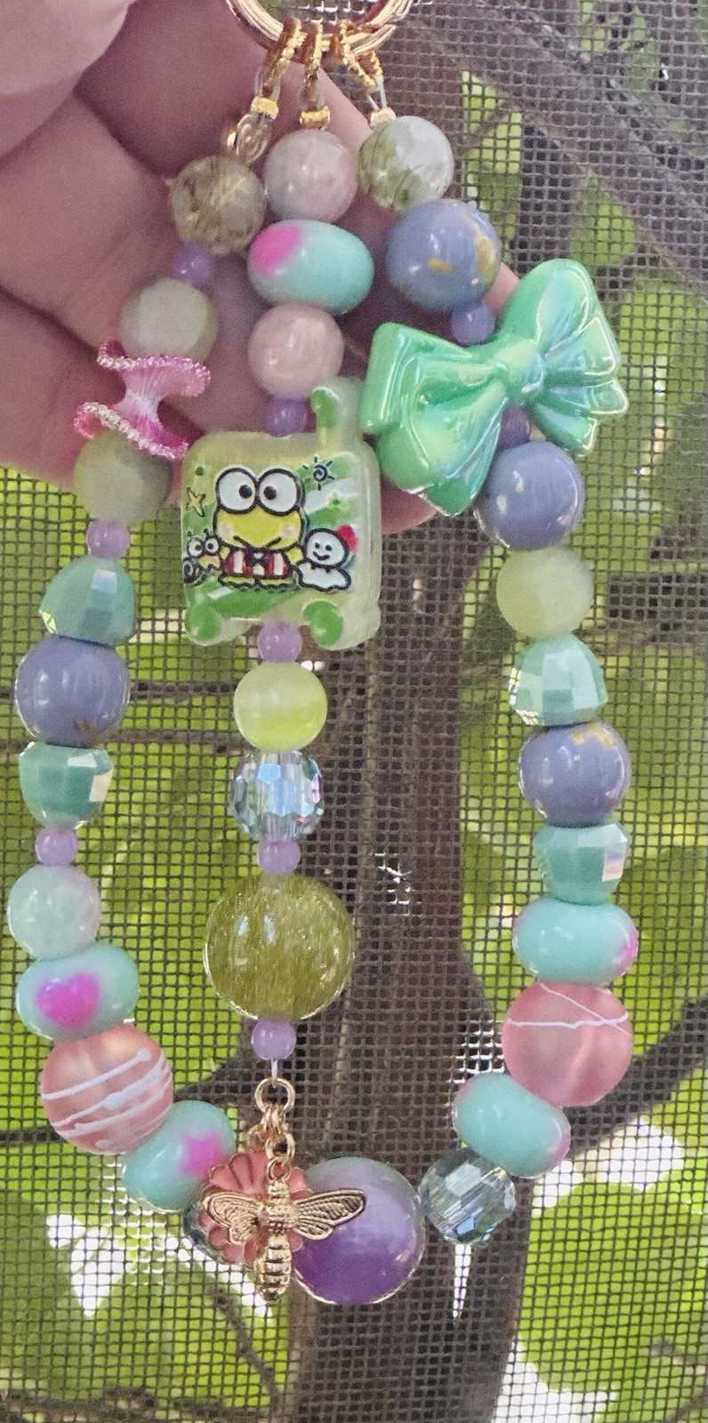 Multicolor Stackable Beaded Charm Bracelet Dangle Cartoon Animals Flowers