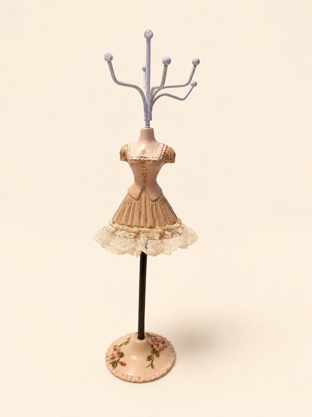 25cm Vintage Dress Jewelry Stand Necklace Bracelet Ring Earring Holder Display