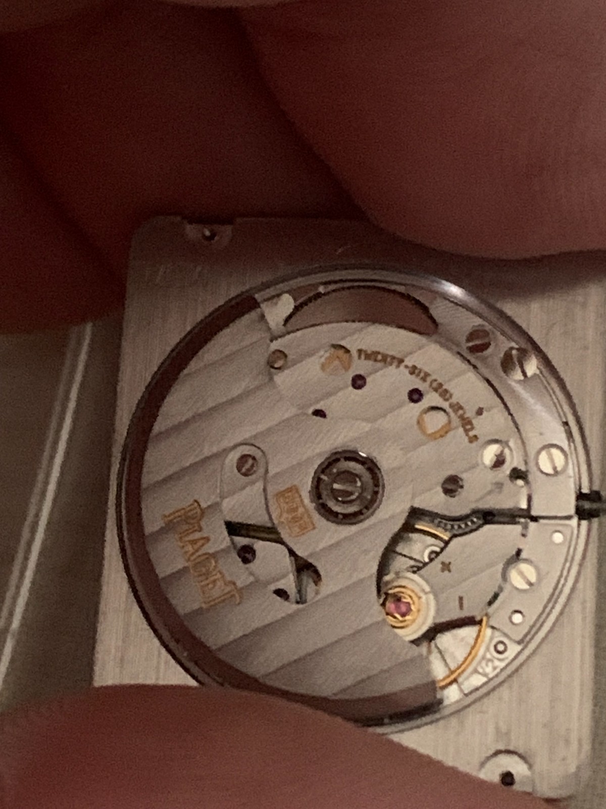 Piaget 500p Automatic Movement Original Working Glass Crown Movement