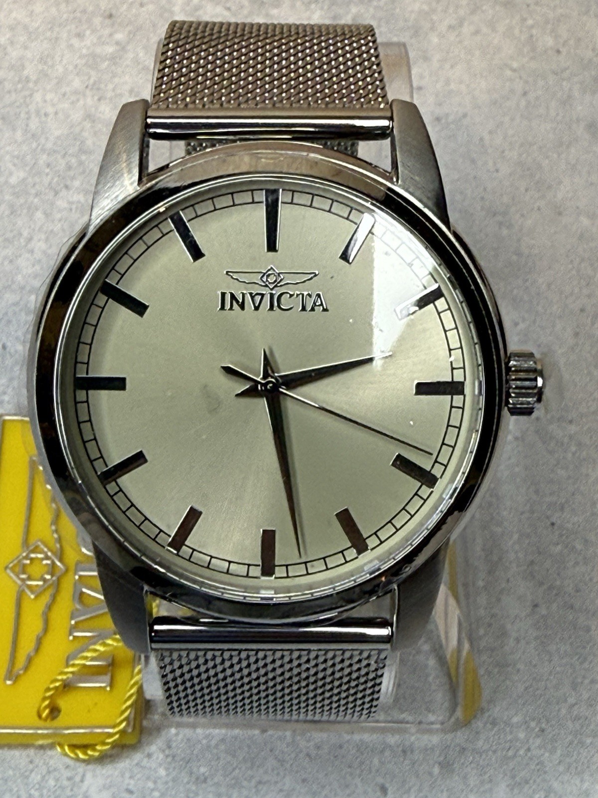 Invicta Celestial Harbor II Men’s 43mm Silver Dial Mesh Bracelet Quartz NEW
