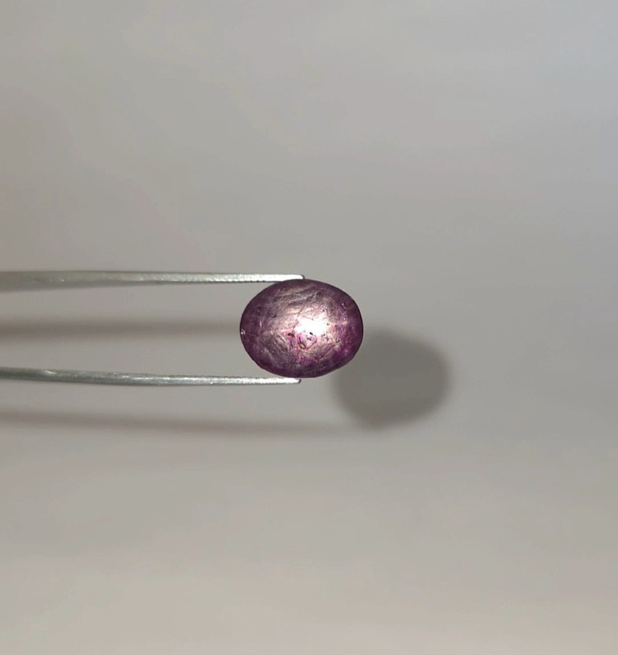 Natural 11.70 ct Star Sapphire Purple Oval Cabochon untreated loose gemstone