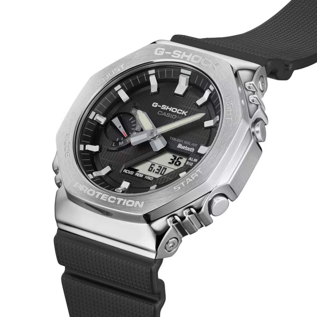 CASIO G-SHOCK GBM-2100-1A “CASIOAK” SOLAR BLUETOOTH G-STEEL WATCH