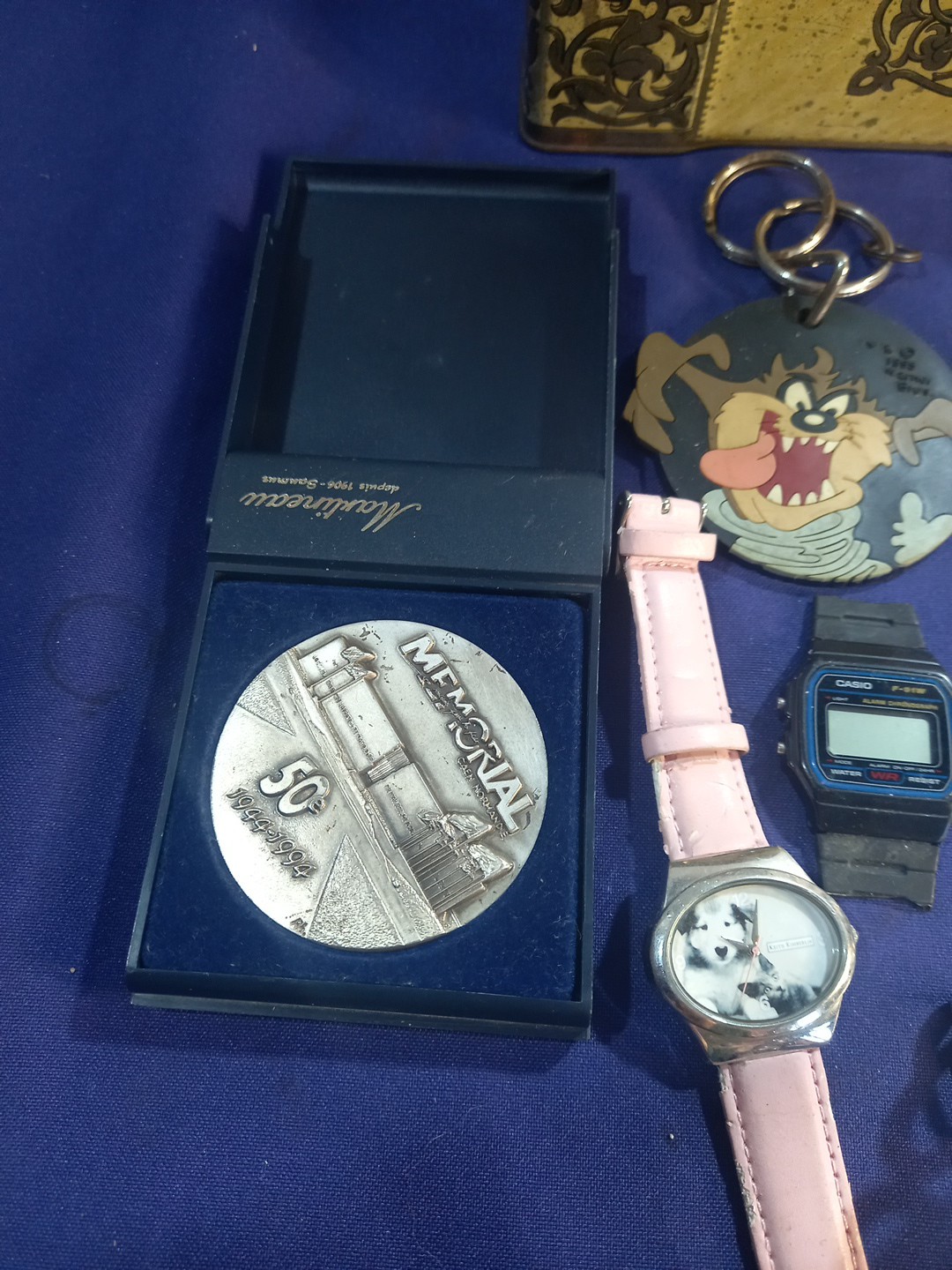 Vintage Tin With Watches Etc Joblot