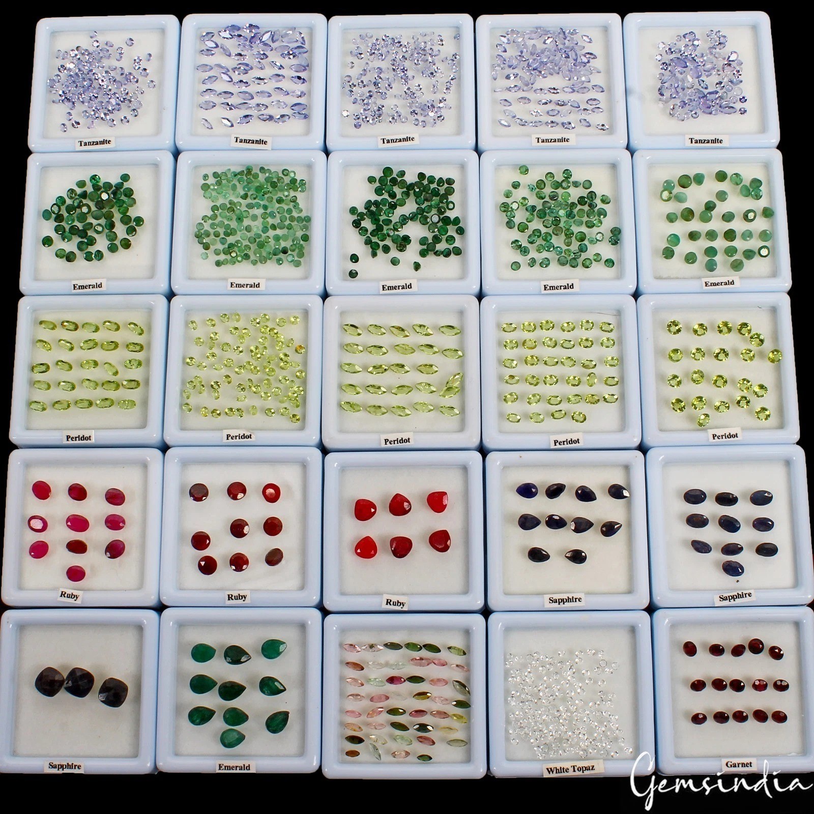 1038 Pcs Estate Genuine Semi Precious Loose Mix Cut Multi Gems 25 Lot Collection
