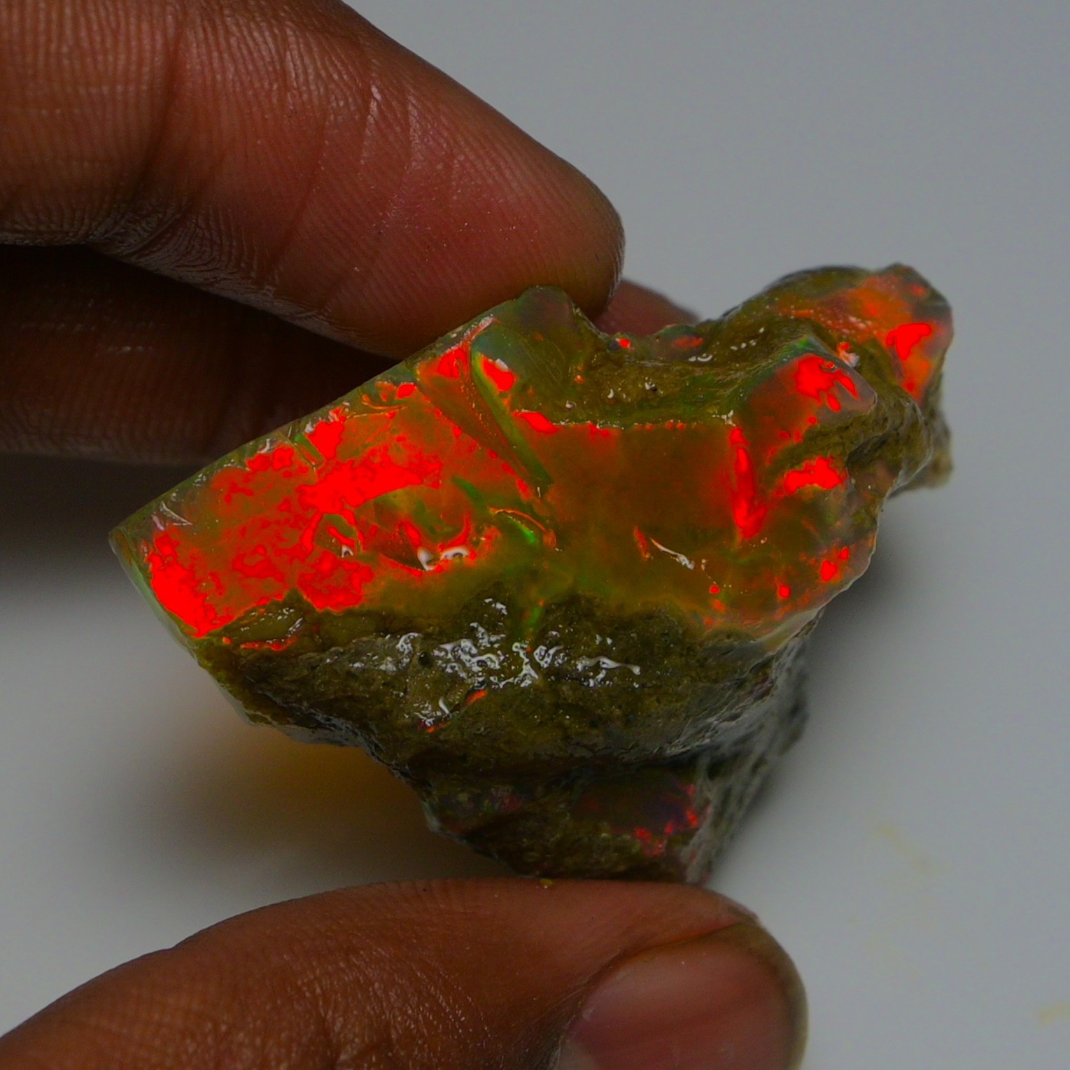 Stunning Ethiopian Opal Rough 84.05 Cts, Large Oil Opal Specimen Natural Opal
