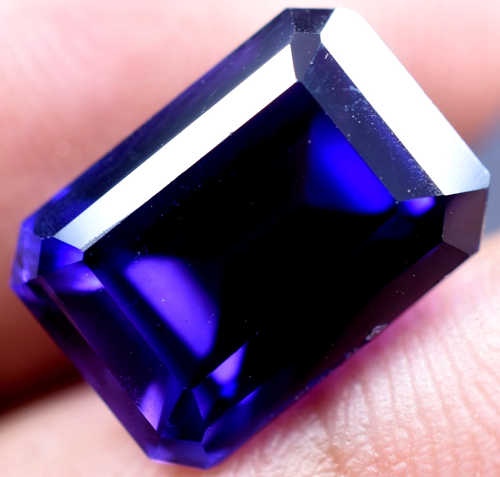Very Clean 9.65 Ct Natural Purple Blue Tanzanite IF GGL Certified Loose Gem!!