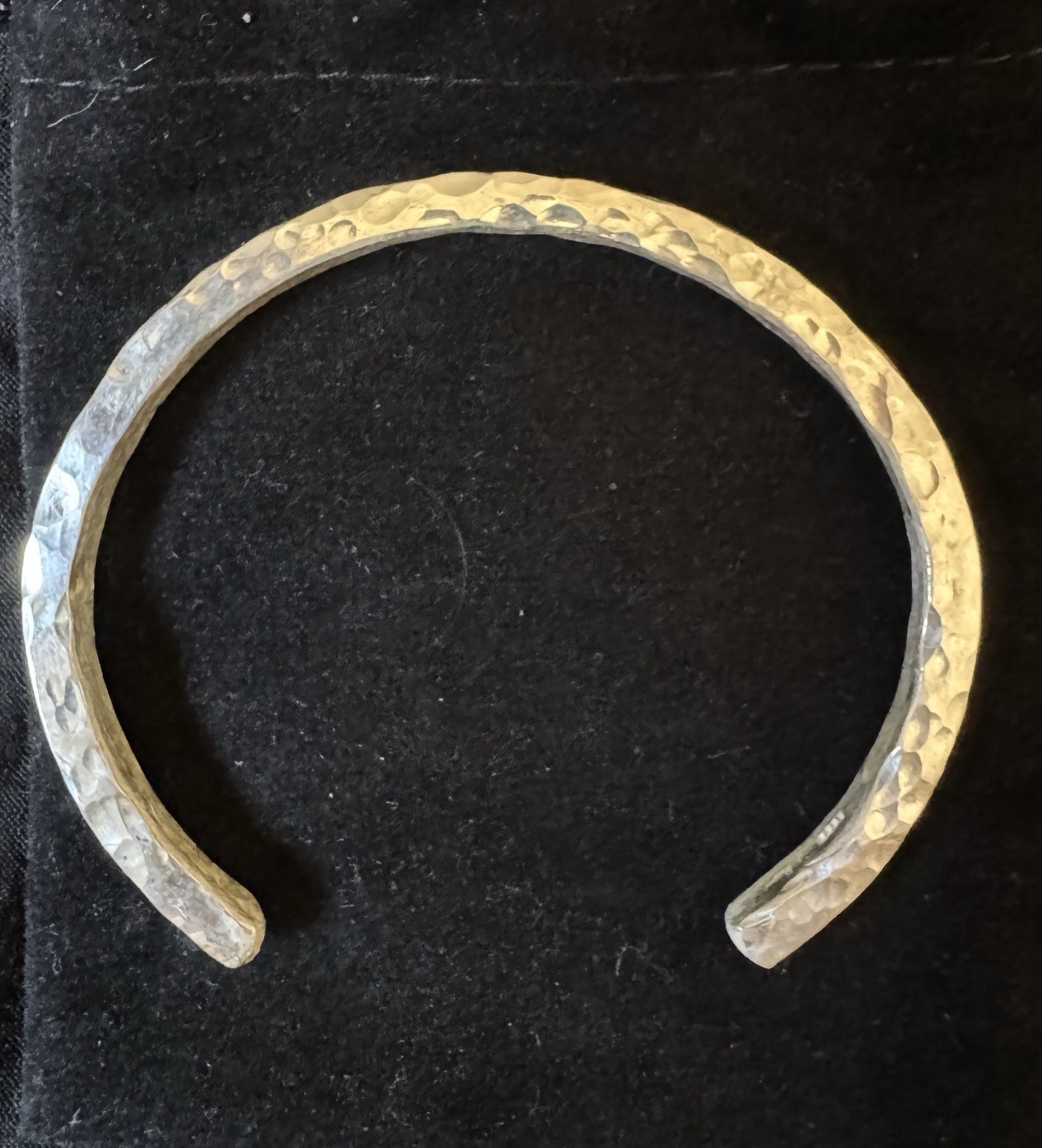 Handmade 1 oz .999 Fine Silver Hammered Bangle – Made in Oregon