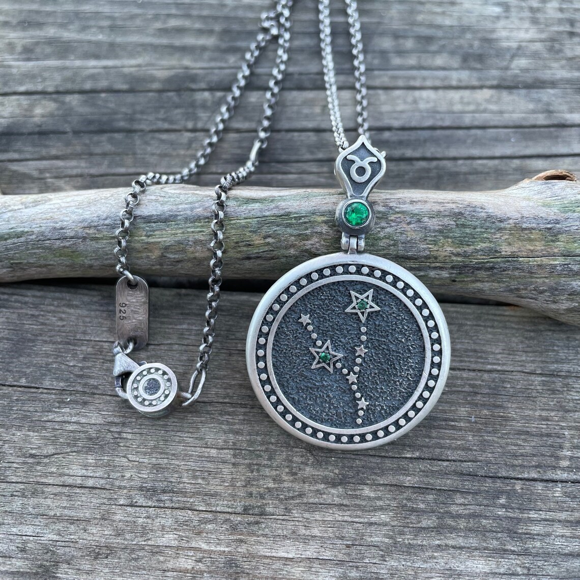 Constellation Zodiac Taurus Necklace 925 Sterling Silver Necklace Duty Free