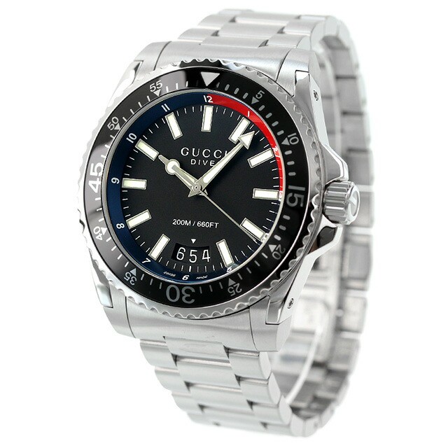 ​GUCCI Dive YA136212 Black Stainless Steel Men’s Watch New in Box​