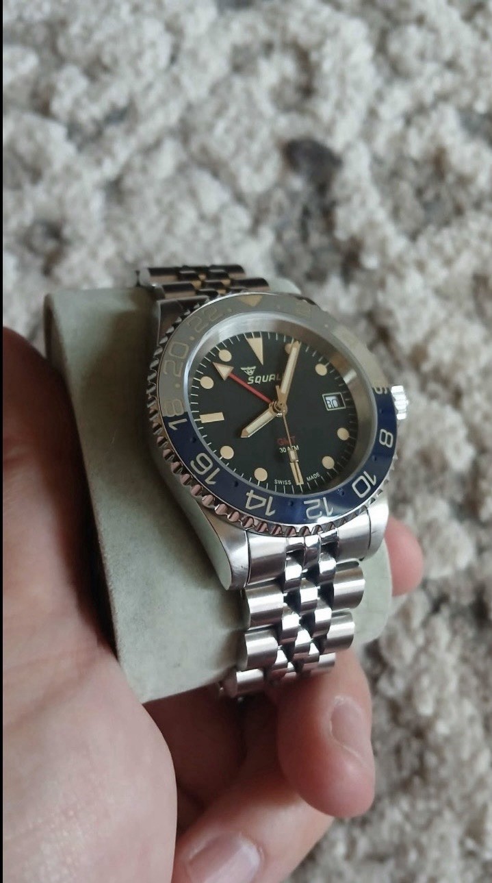 Squale 20 Atmos GMT Tropical, Ceramic Bezel, Black Dial Automatic, 40mm Watch