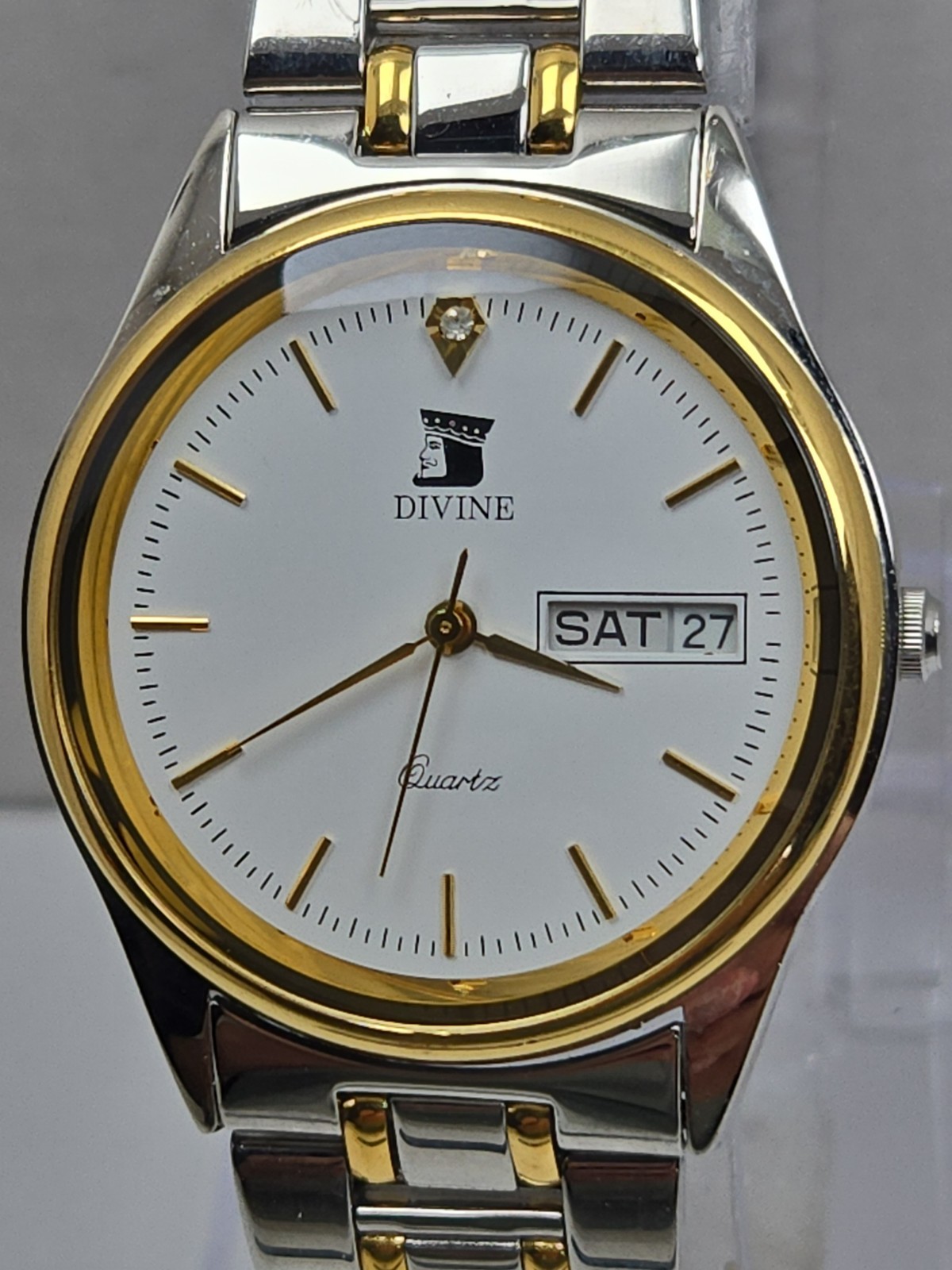 Divine Beijing Spacecrafts 1958 1998 Quartz Day Date Watch Two Toned New Battery