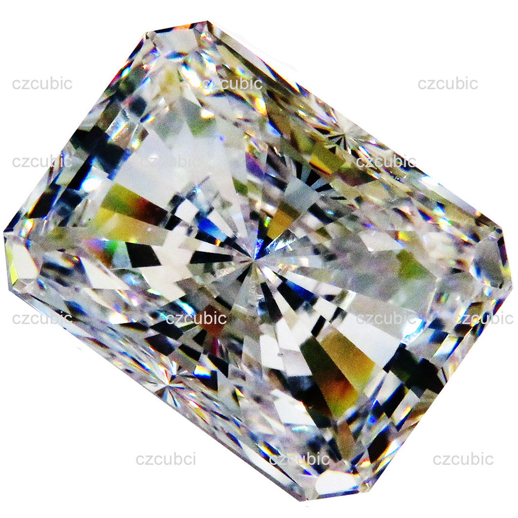 CZ/CUBIC ZIRCONIA EMERALD/RADIANT SHAPE SUPER EXCELLENT TOP QUALITY U.S SHIPPER