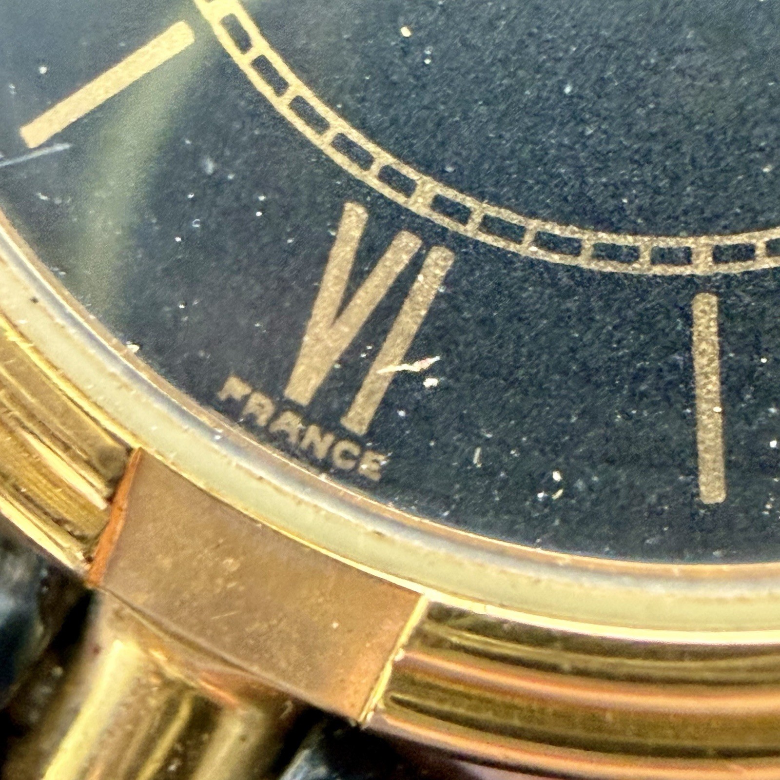 Vintage YEMA Paris Type Must Black Colosseum Quartz Women’s 21mm Watch RUNS!
