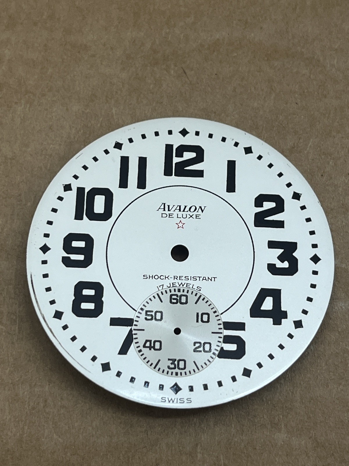 Avalon DeLuxe Pocket Watch Dial Approx 16s Extra Nice BIN$ 15.99
