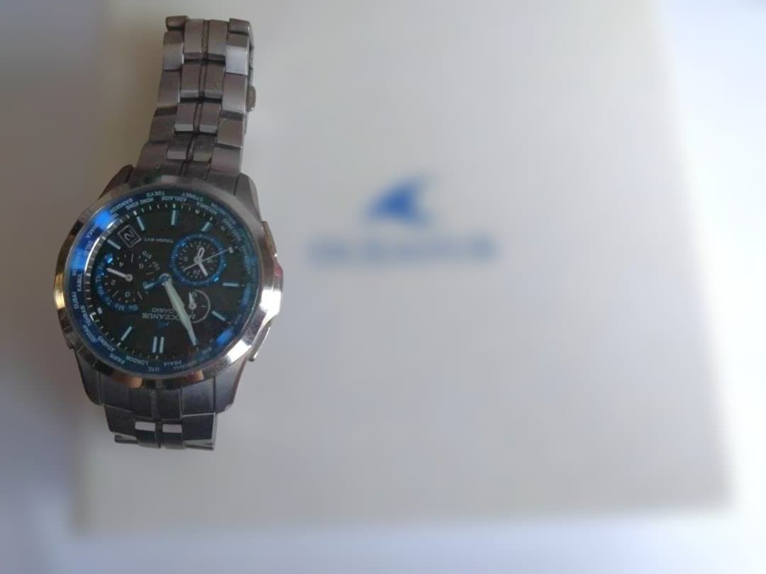 Casio Oceanus Manta OCW-S1400-1AJF Solar Atomic Multiband 6 Titanium Watch Japan