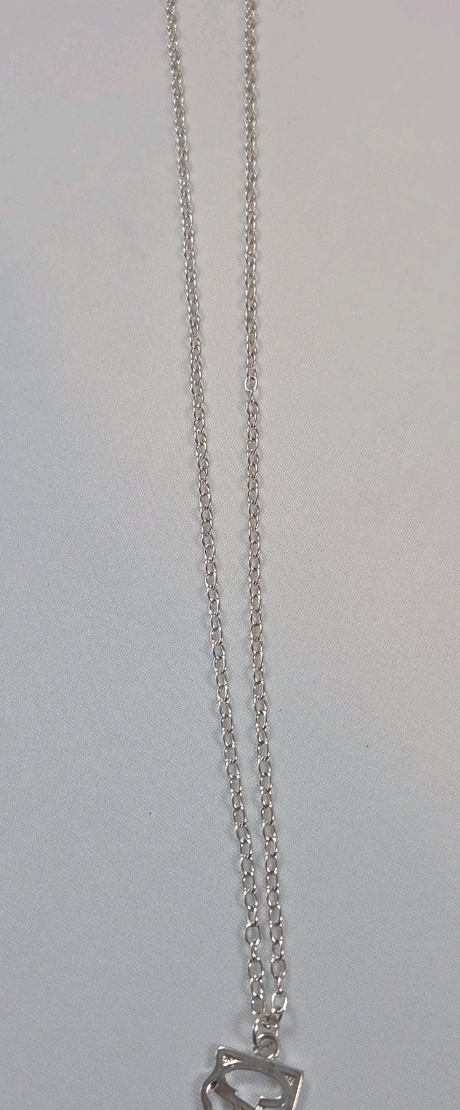 Dots Store Silver Tone California State Outline Spellout Statement Necklace NWT
