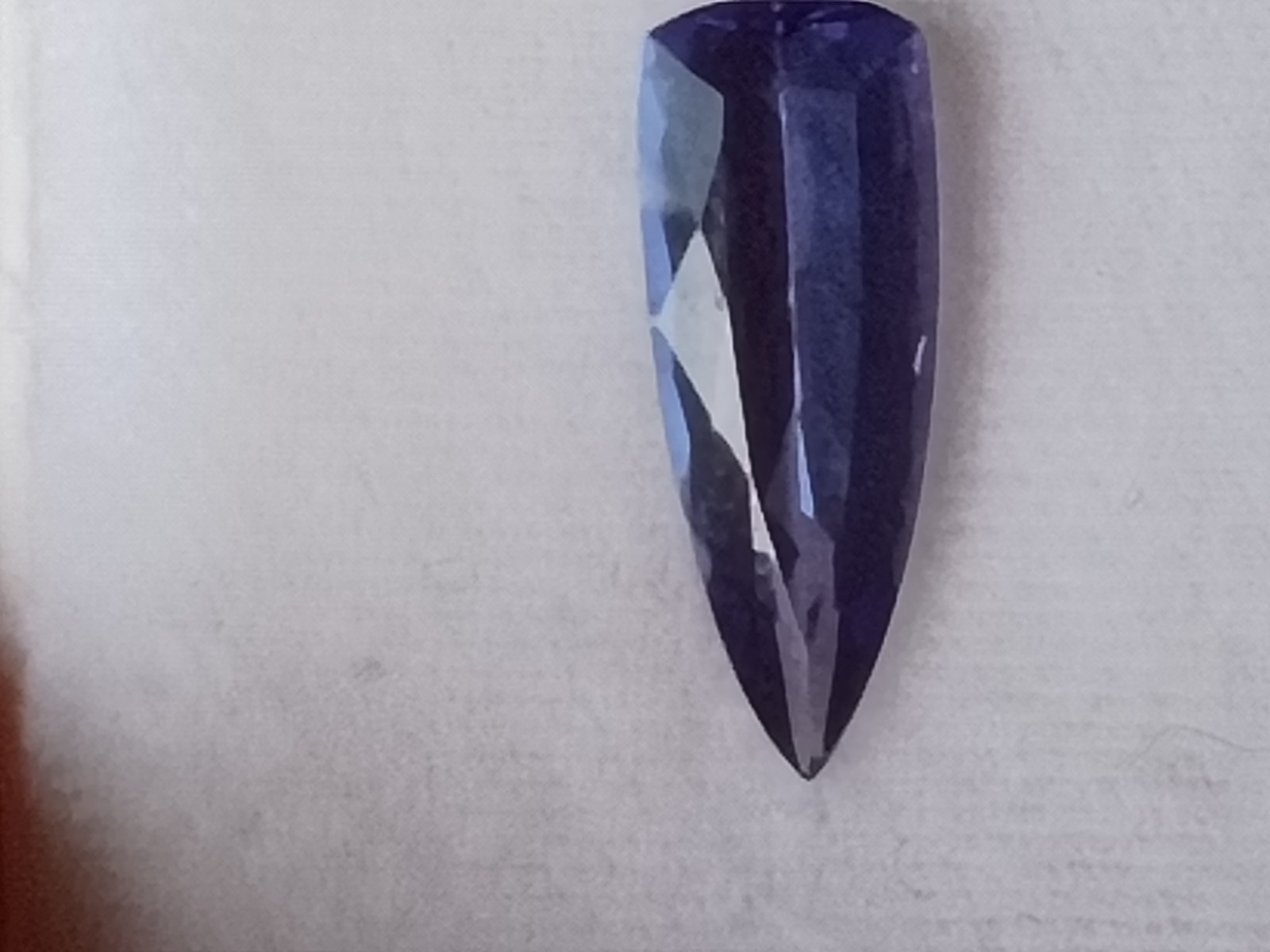 Natural Tanzanite Trillion Cut Blue/Purple Transparent 6x16mm 2.80ct 1pc