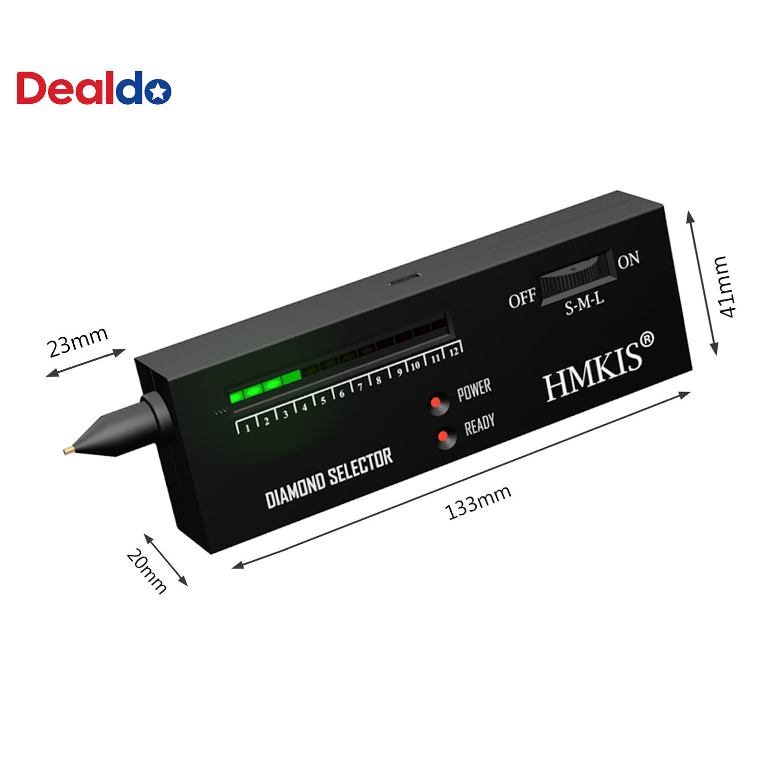 Diamond Tester Pen, Professional Jewelry Diamond Tester with 60X Jewelry Loupe M
