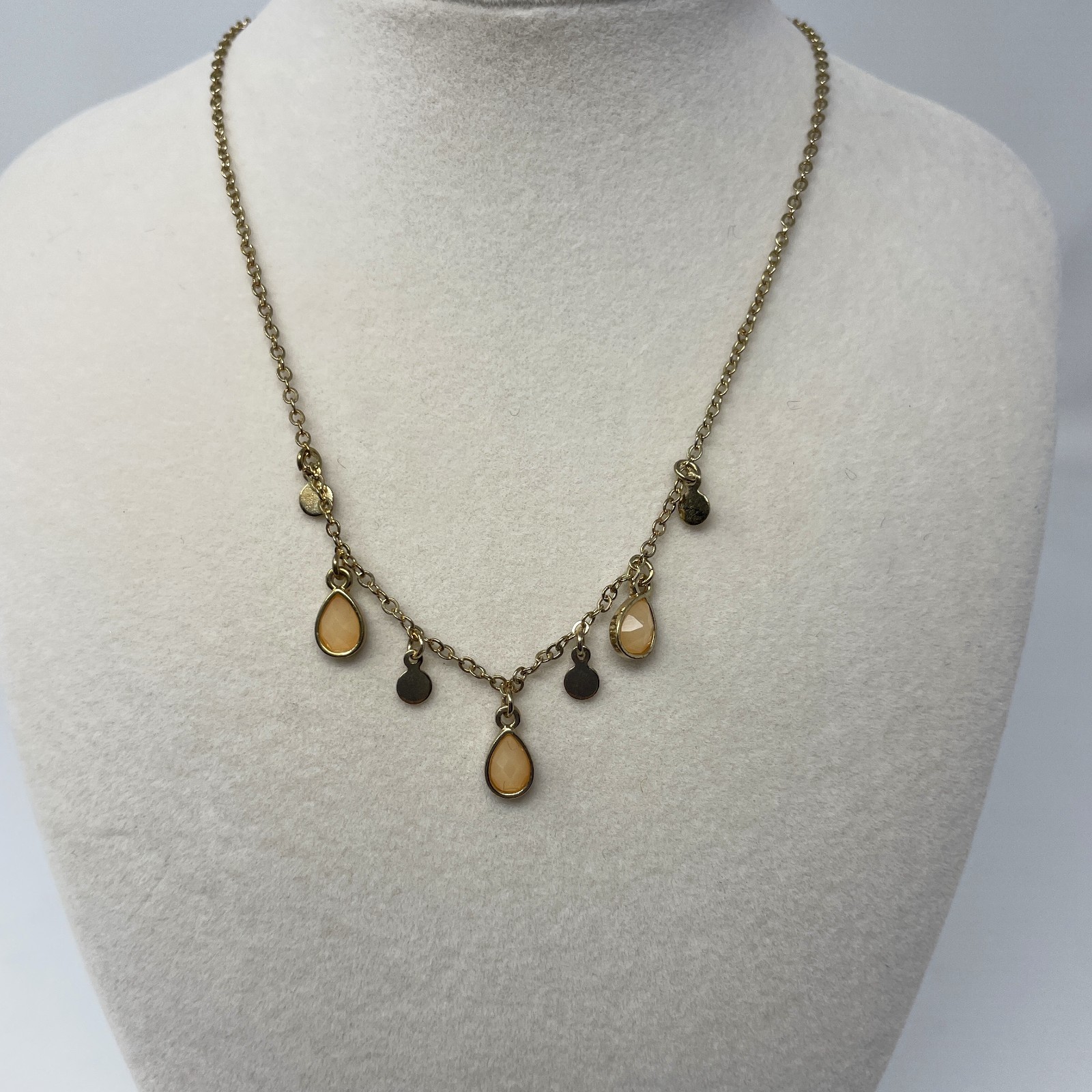 Set of 3 Separate NWOT Goldtone 16” Pendant Necklaces with 3” Extenders