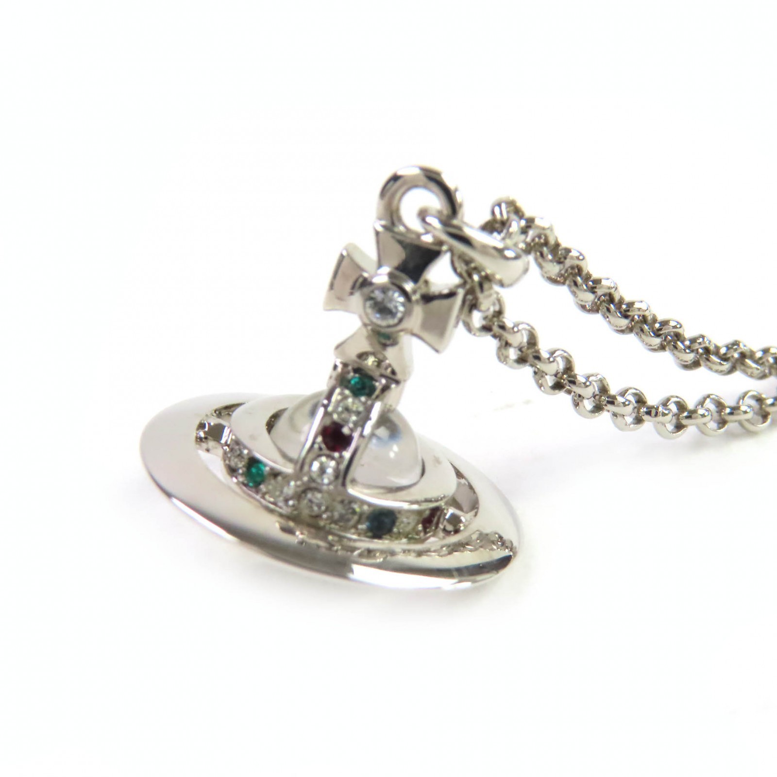 Excellent Vivienne Westwood Necklace PETITE ORB PENDANT Petit Orb Pendant Silver