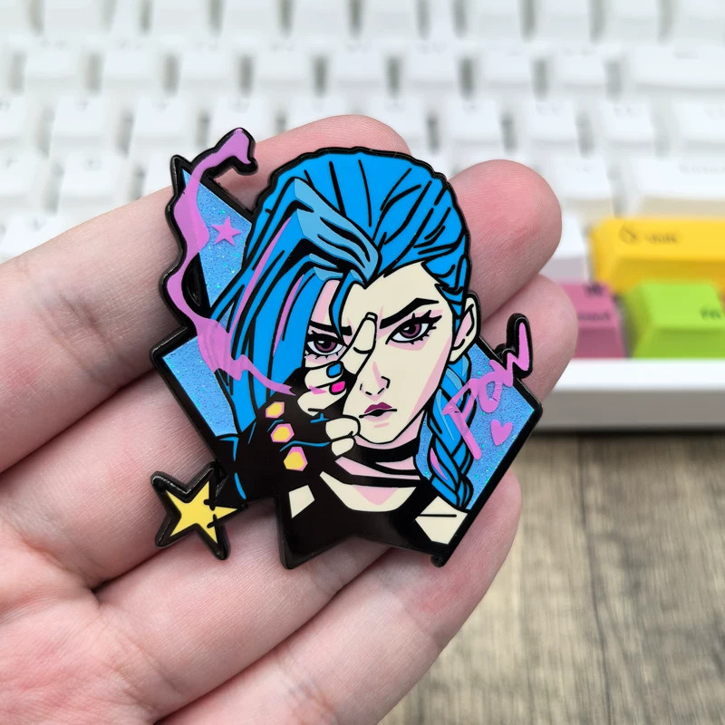 Game Jinx Enamel 2.0″ Pin Metal Badge