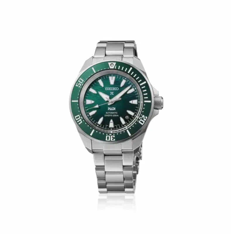 Seiko Prospex 41.7mm Green Dial Stainless Steel Watch SRPL53