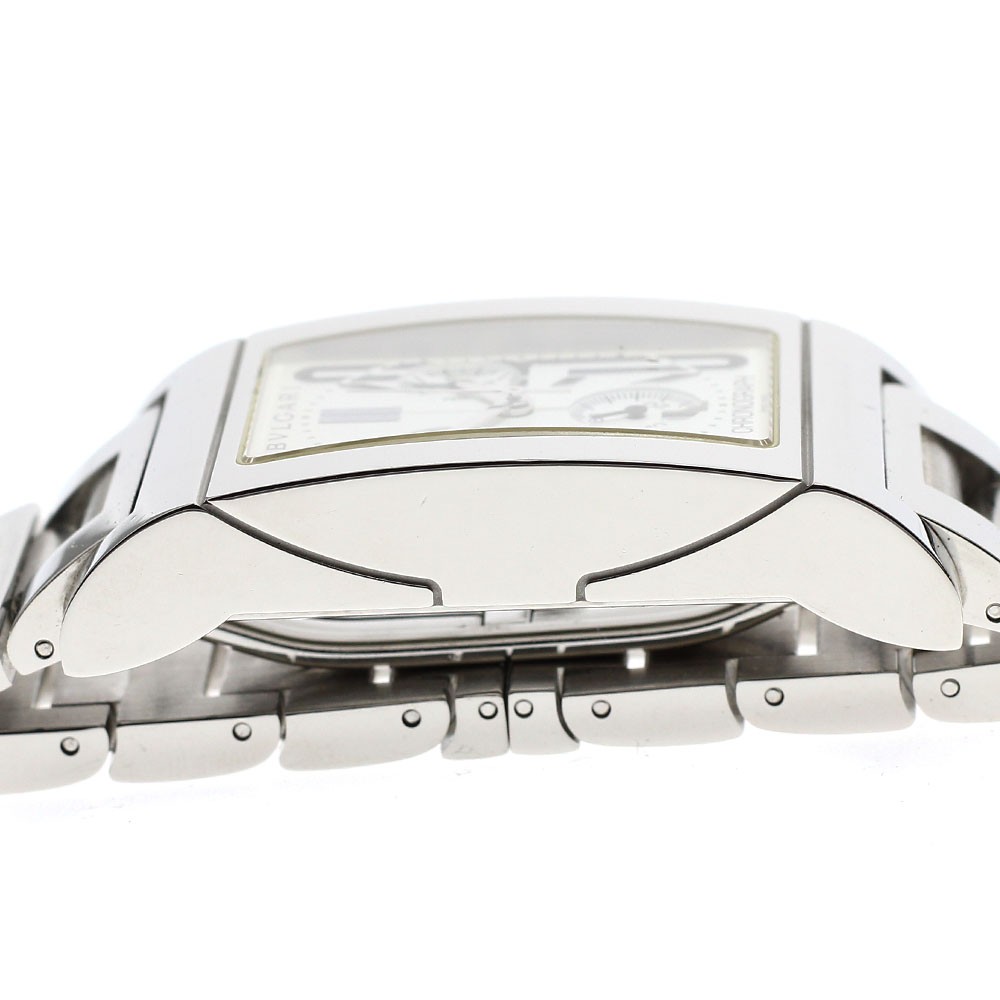 BVLGARI Rettangolo RTC49S Date Chronograph white Dial Quartz Men’s Watch_907083