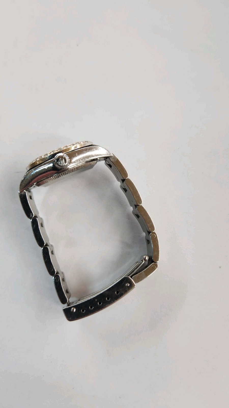 2000 Rolex Oyster Perpetual 76030 Ladies Watch 24mm SS Diamond Bezel