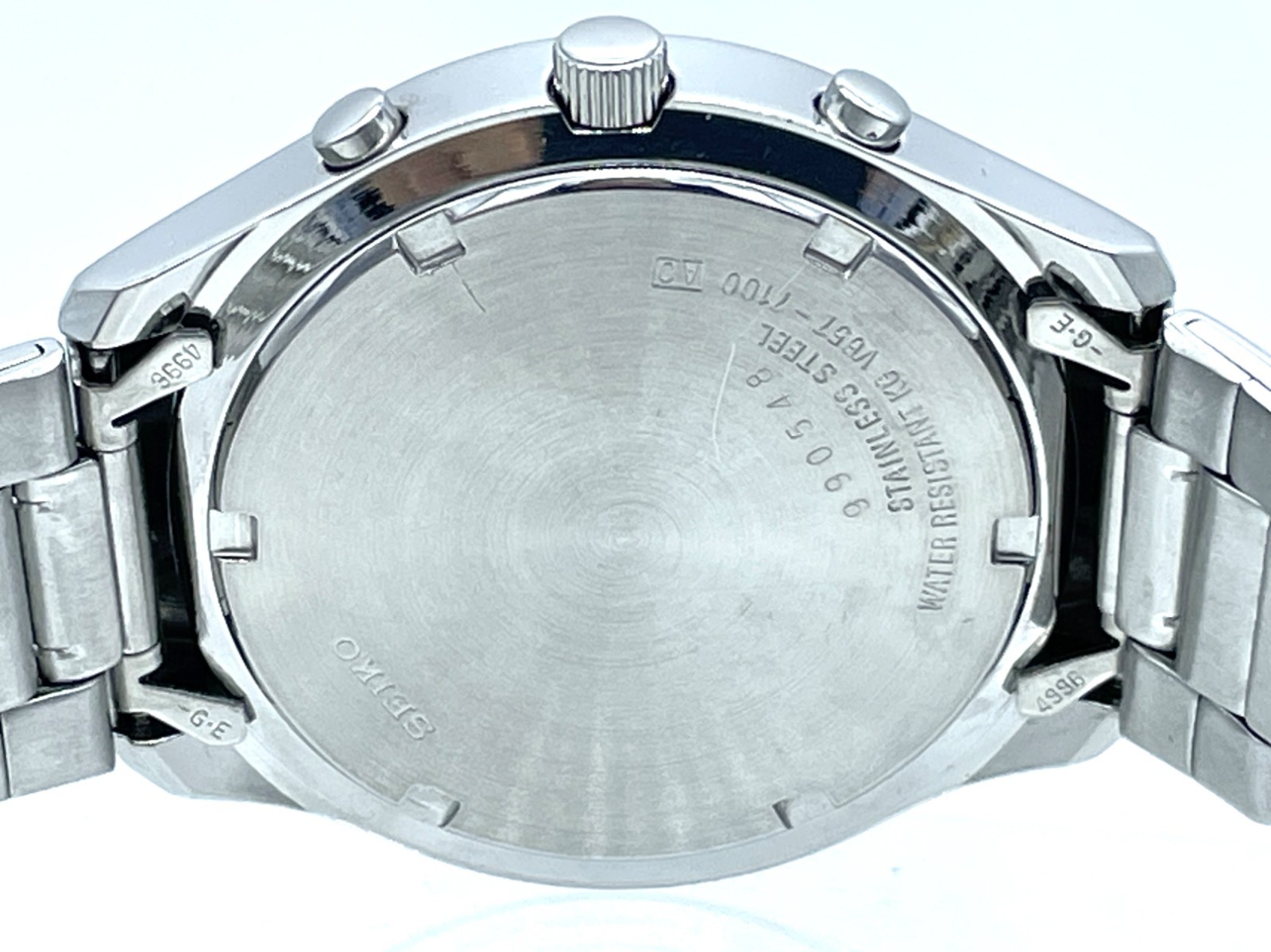 SEIKO Men’s Chronograph Watch Panda White Dial Quartz V657-7100