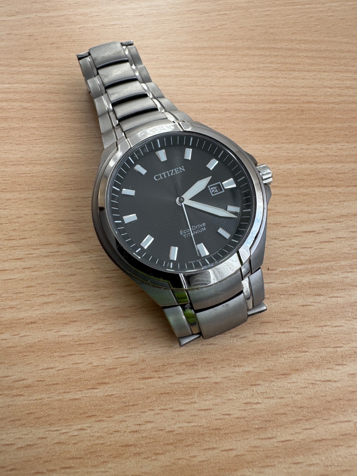 Citizen Eco-Drive Titanium Men’s Watch Sapphire Crystal 100m Japan Mov’t Date