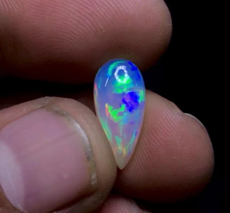 16×7.6×5.4 mm Natural Welo Ethiopian Opal Cabochon Loose GemstoneNS-189