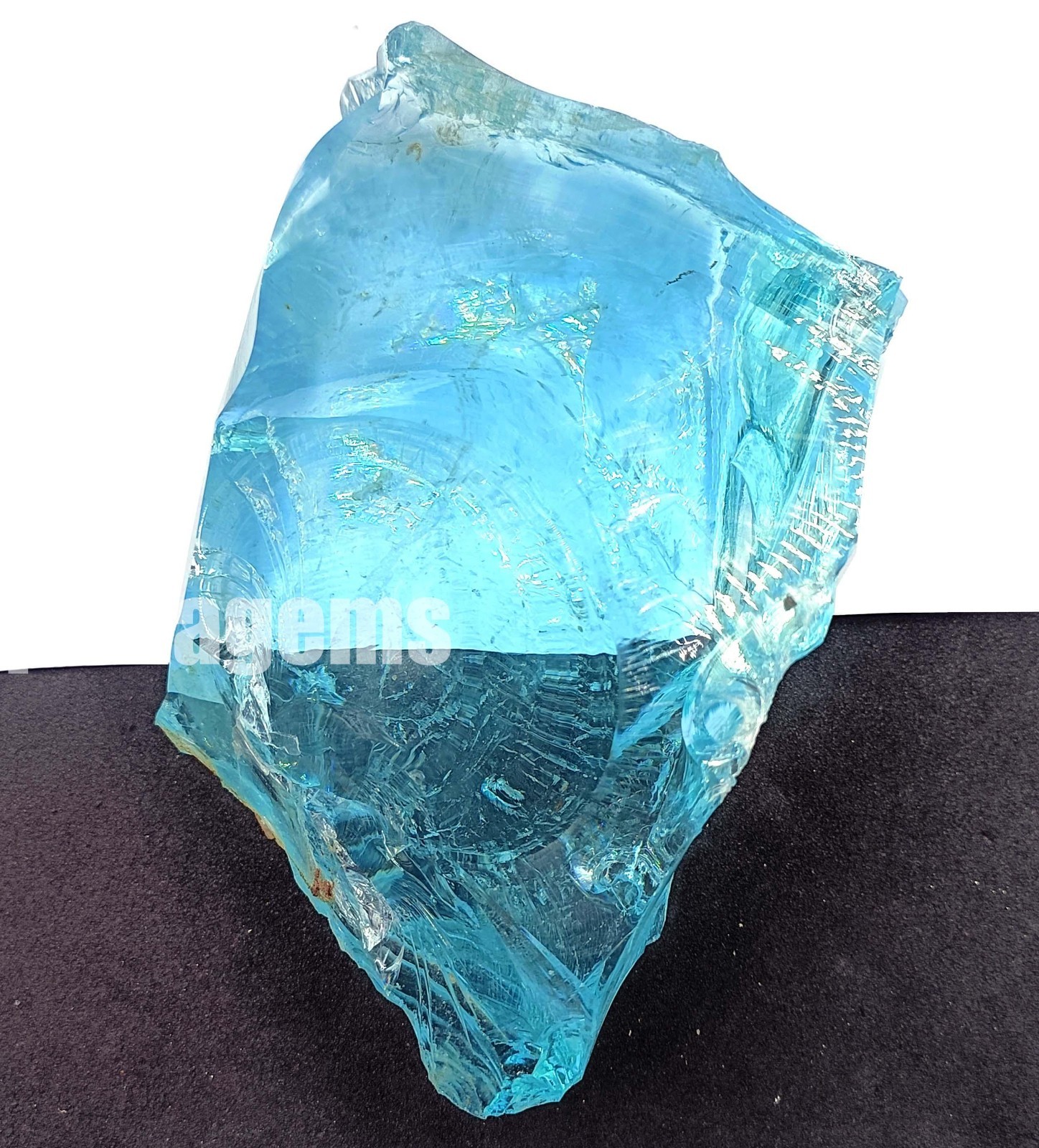 Huge 3000 CT Aquamarine Rough Stone – Natural Blue, Uncut, EGL Certified 5ASF