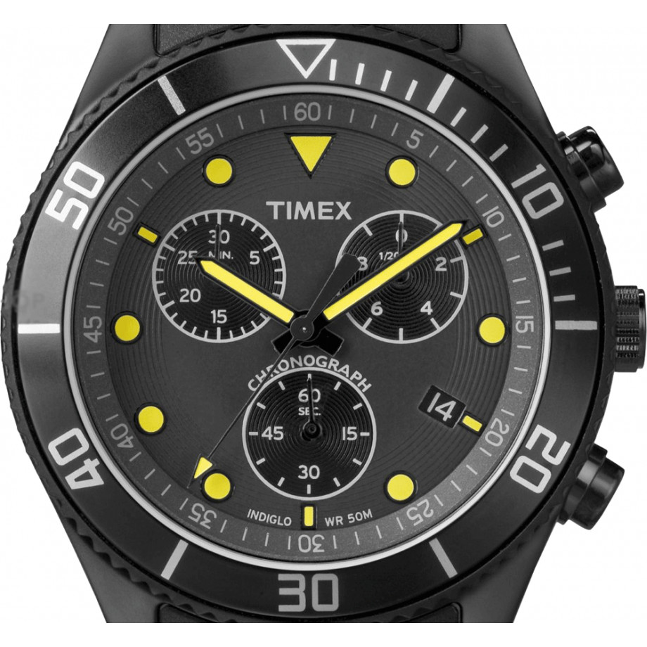 NEW TIMEX T2N866 ORIGINALS BLACK ANALOG CHRONOGRAPH WATCH