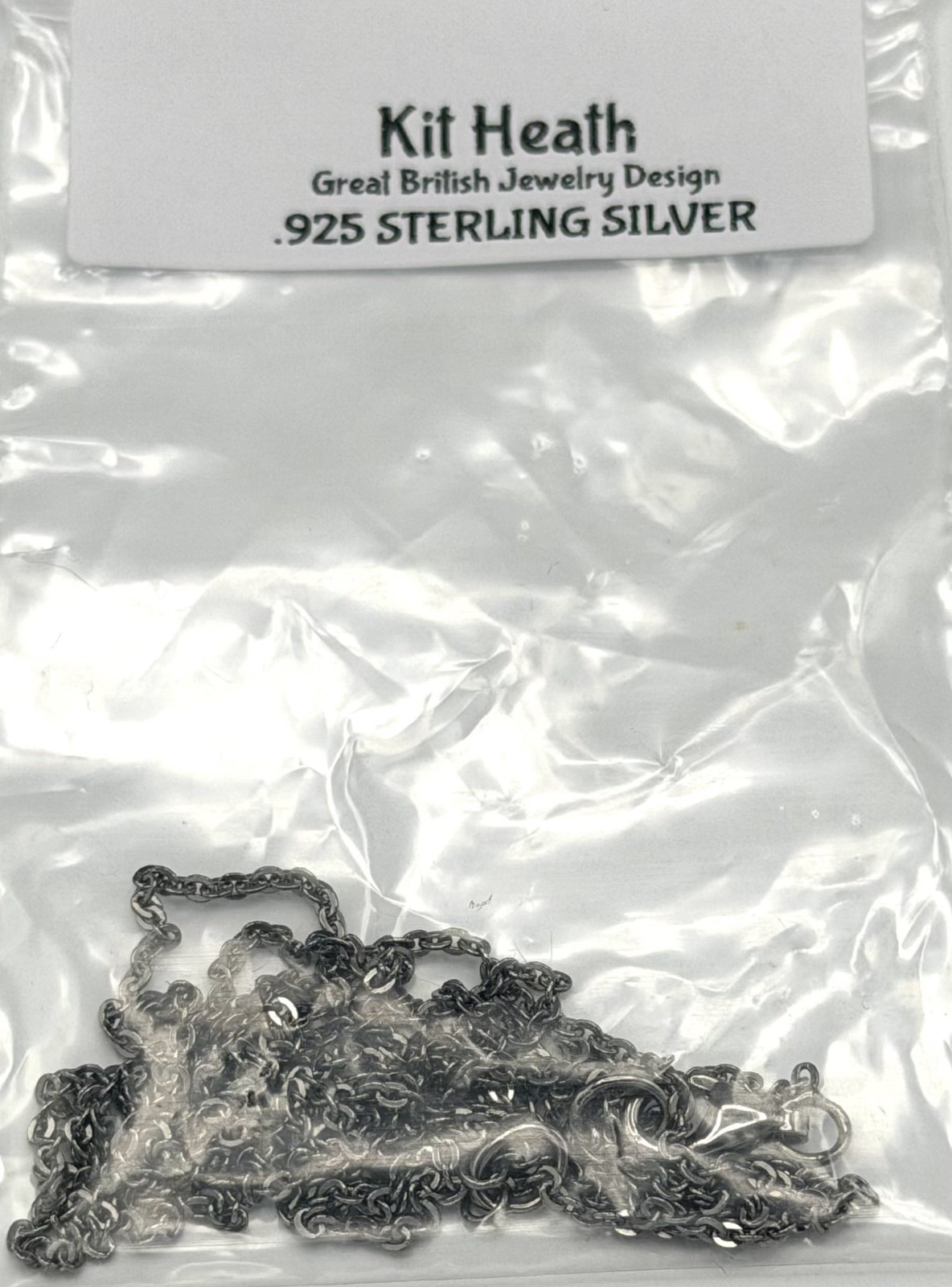 Kit Heath Ruthenium Over Sterling Silver Adjustable Chain Necklace 28–30” NWT