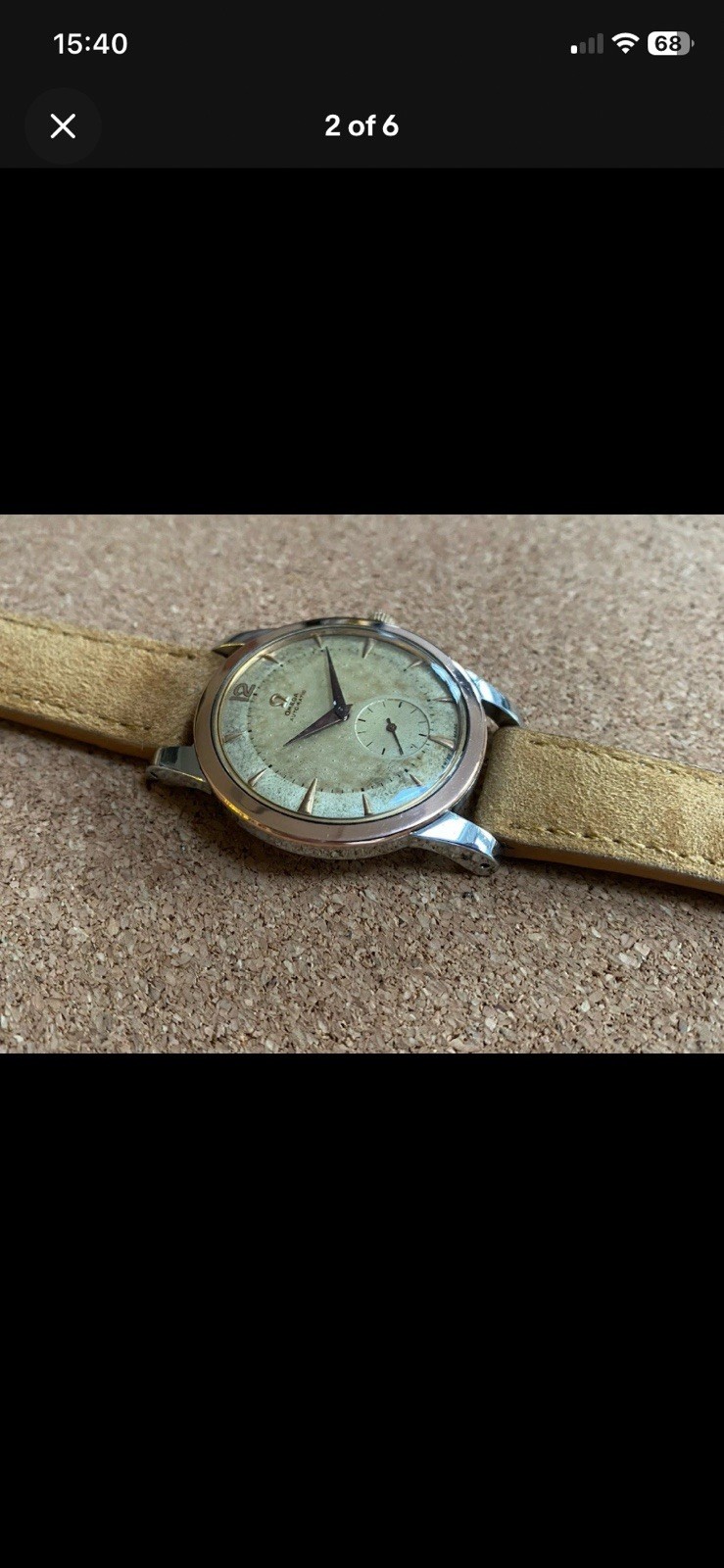 Omega Automatic 1950s Steel Jumbo, Small Seconds, Pre Seamaster Ref.2493-2