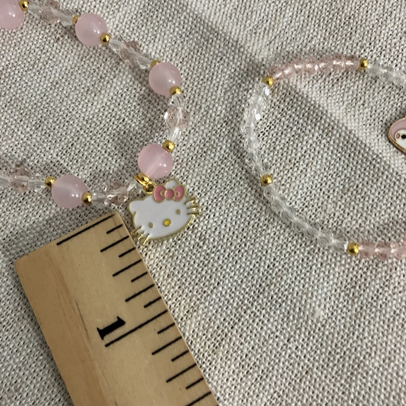 Hello Kitty Stretch Charm Bracelet Set Kuromi My Melody Cinnamoroll Jewelry