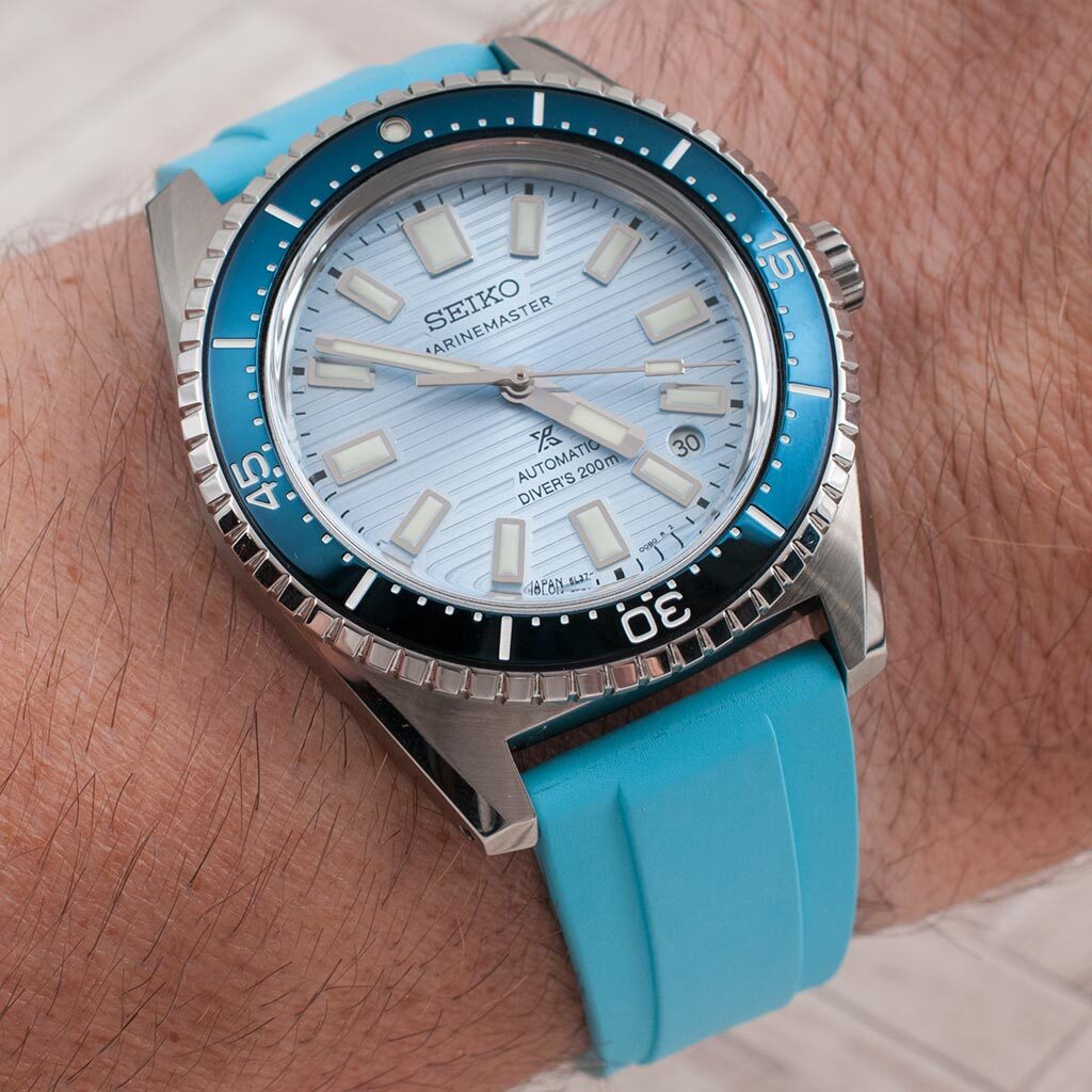 Deployant FKM Rubber Quick Release Watch Straps fits Omega Tag Heuer deployment