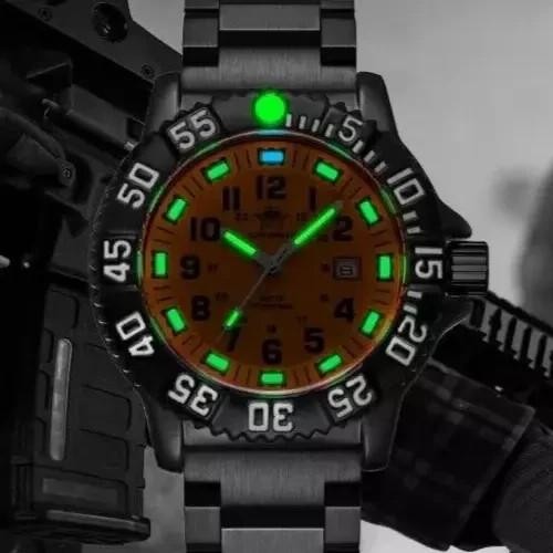 40MM ADDIESDIVE Military Quartz Watch Dive Men Nylon 50M Waterproof Luminous NEW