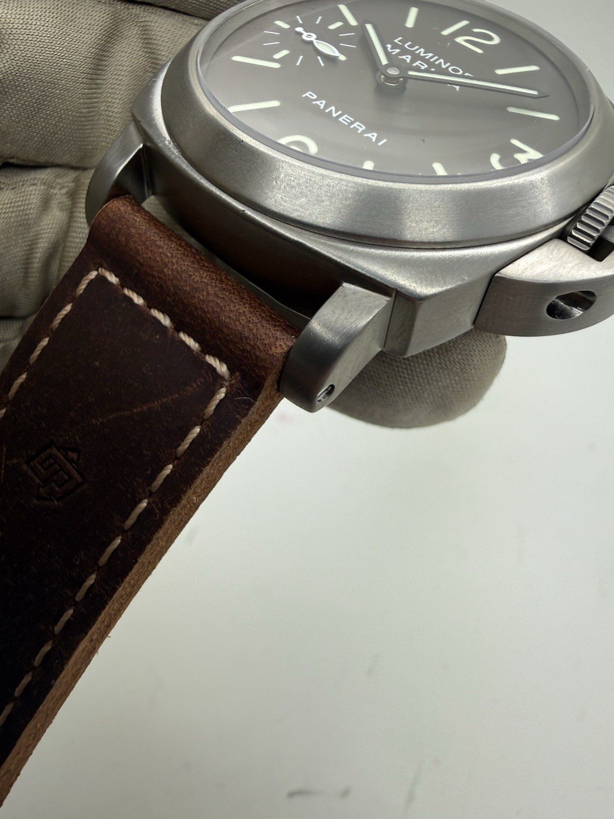 2021 Panerai Luminor 44mm Titanium Brown Dial Manual Wind PAM00061 PAM61 B+P