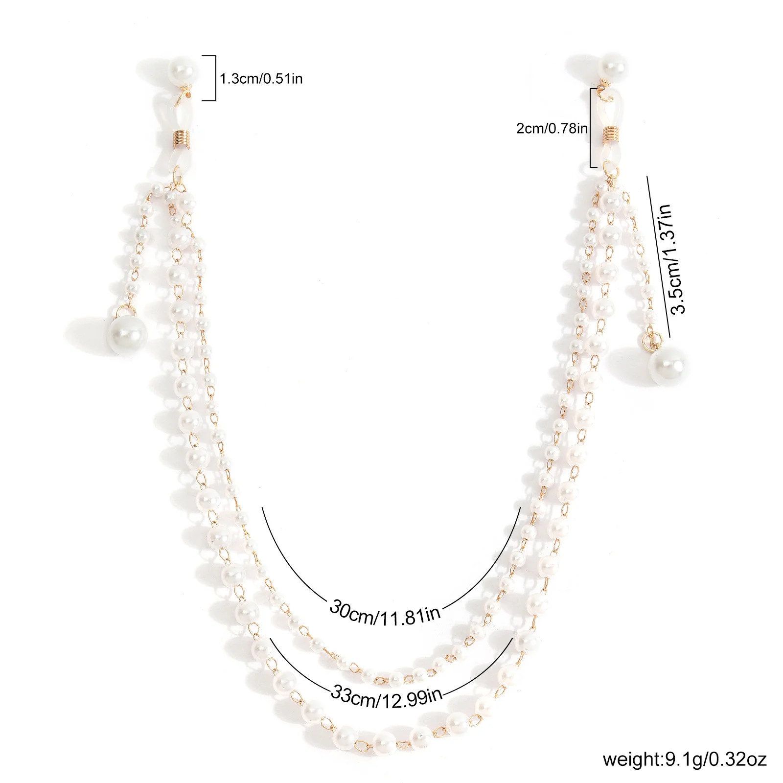 Fashionable Sexy Imitation Pearl Tassel Multi-layer Body Chain For Women Party
