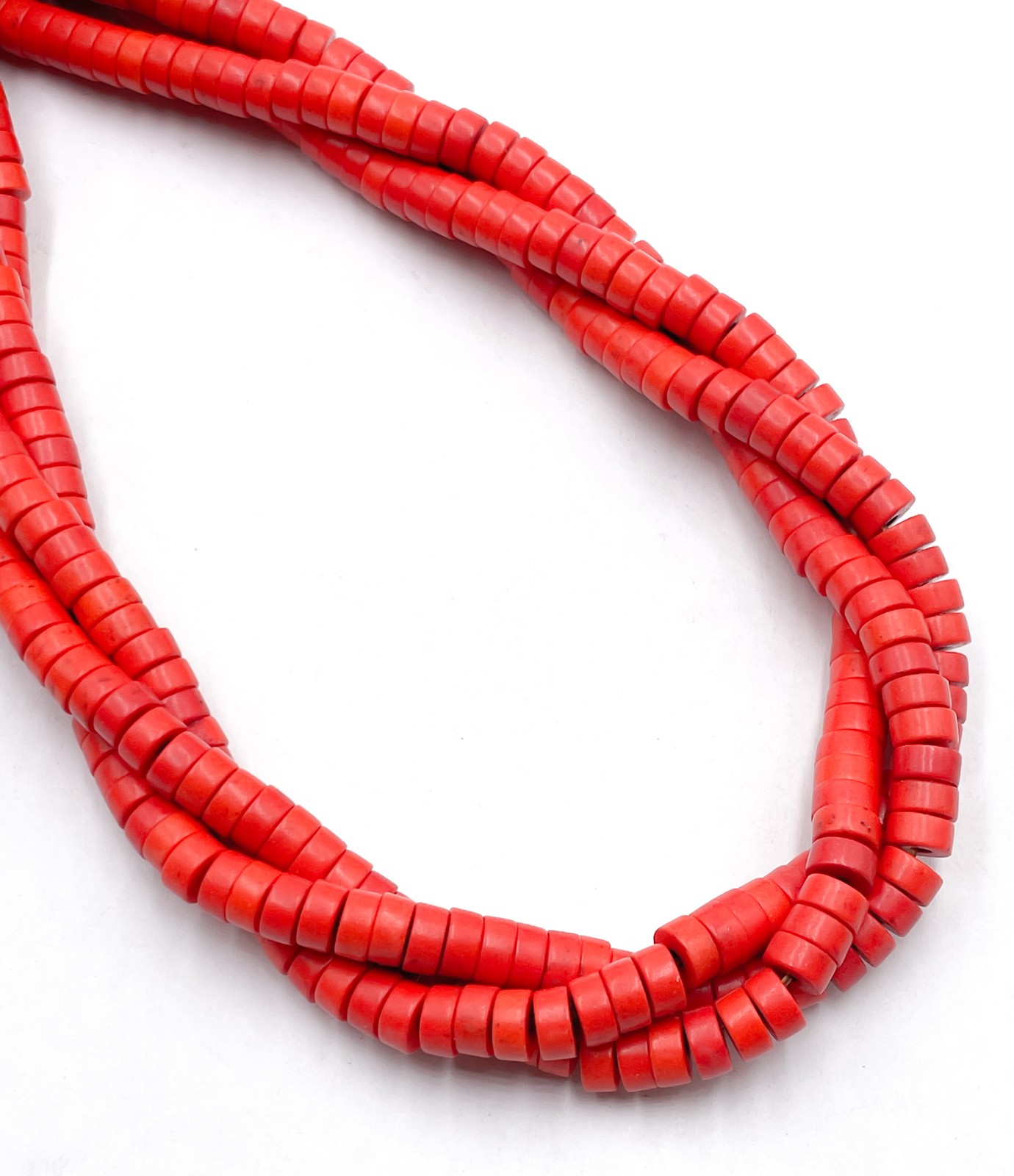 Dyed Howlite Turquoise Heishi Disc Shape Beads Size 3x6mm 15.5″ Strand