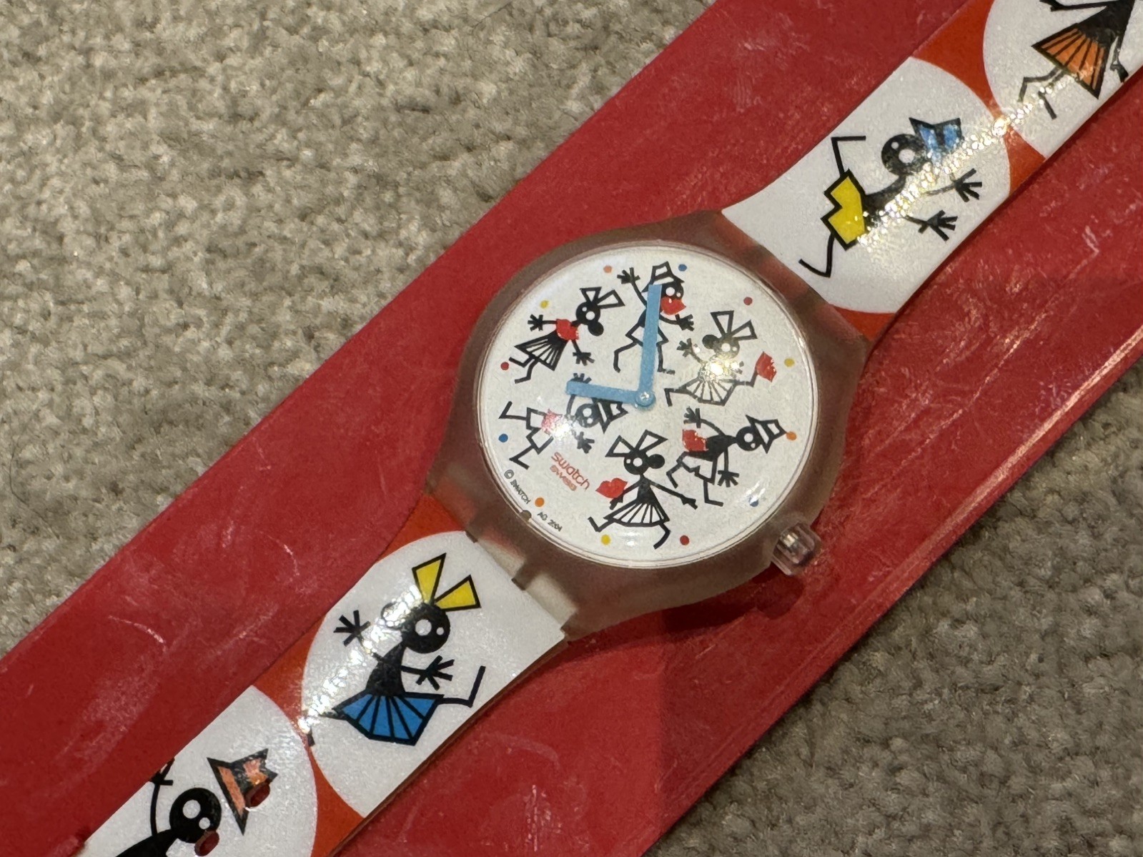 NEW SWATCH TOUCH CLUB SPECIAL “TIME FOR A KISS” WATCH STGK104 2004